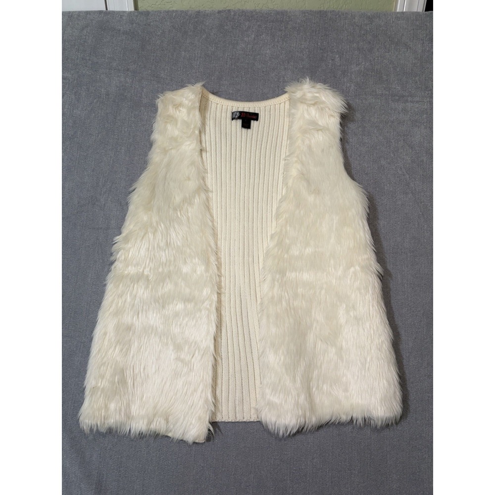Women's J.J. Basics Soft Vest Sweater Ivory Size Large